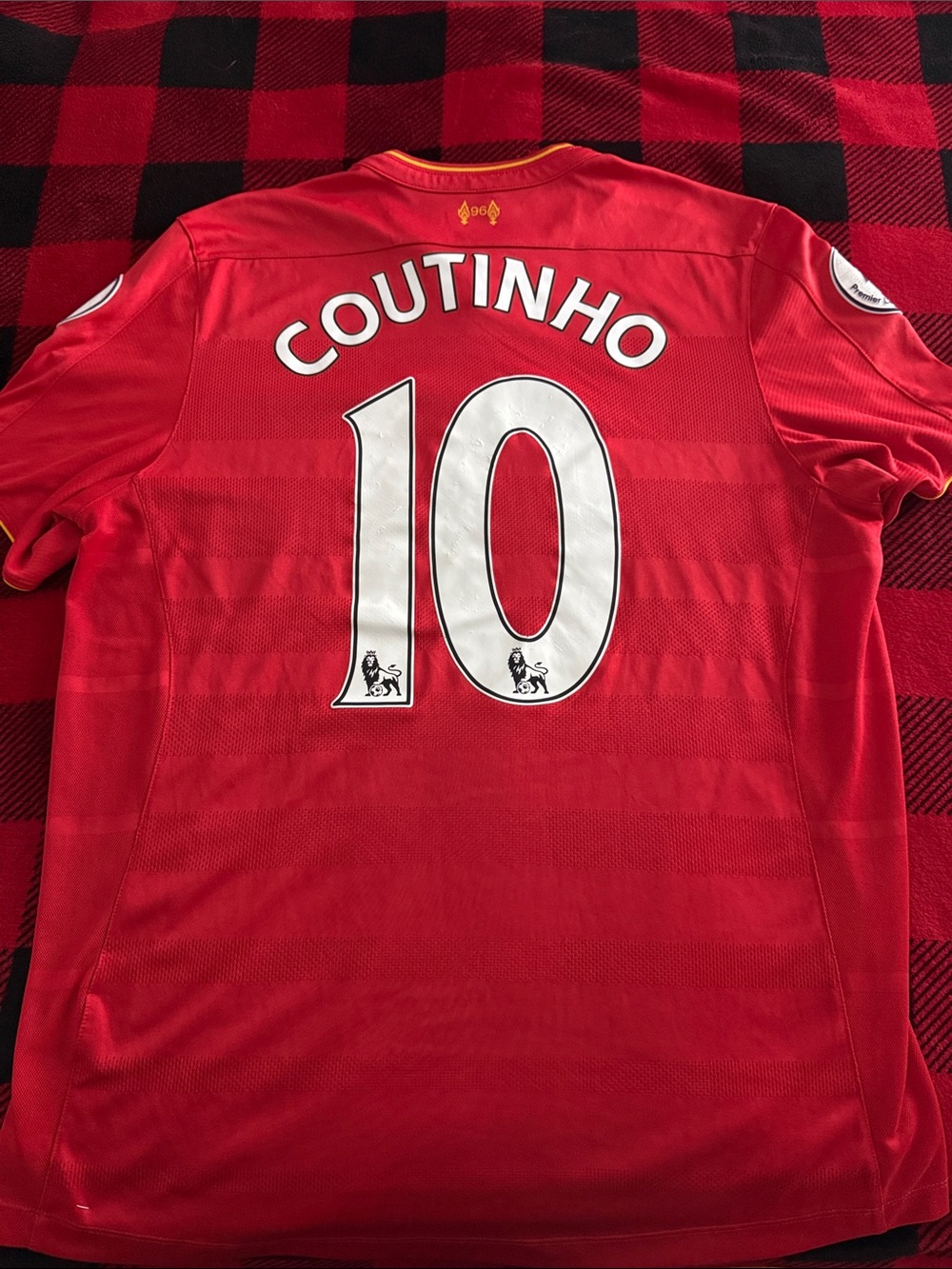 Liverpool FC #10 Philippe Coutinho 2016-17 New Balance Home Premier League Kit